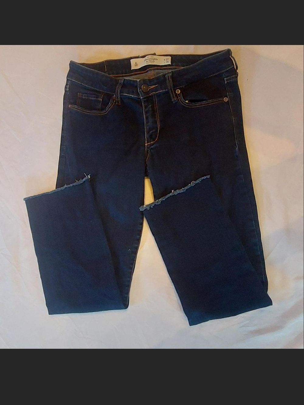 Abercrombie & Fitch The A&F Skinny Jeans Dark Wash (4) 27Women Skinny Jeans